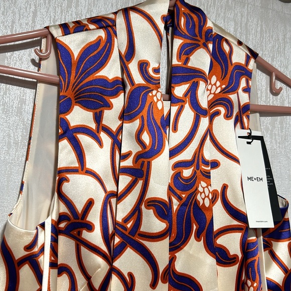 Me + Em Occasion Graphic Tulip Halterneck Mini Dress - Picture 2 of 13